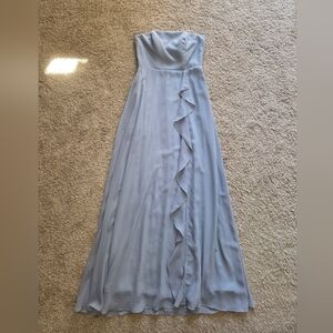 Birdy Grey Strapless Light Blue Gown